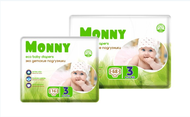 Детские подгузники Monny SMALL №3 (M) 6-10кг. 16 шт.