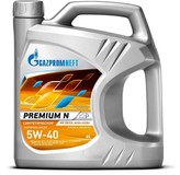 Масло моторное Gazpromneft Premium N 5W-40 4л., полностью синтетическое