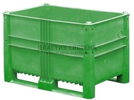 Крупногабаритный контейнер Tri-Hi 1200х800х740 мм сплошной (Зеленый)