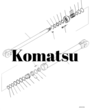 Цилиндр в сборе (707-01-0K790 ) на гусеничный экскаватор Komatsu PC2000