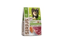 Сухой корм премиум класса SIRIUS для взрослых собак малых пород. Говядина и рис