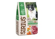 Сухой корм премиум класса SIRIUS для взрослых собак. Говядина с овощами