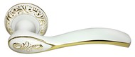 Дверные ручки morelli diy mh-36-clp w/pg catherine цвет - цвет - белый/золото