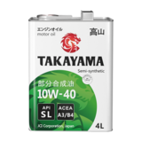 Масло моторное TAKAYAMA  SAE 10W40 API SL, ACEA A3 B4 4л