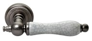 Дверные ручки morelli mh-42-classic oms/gr цвет - старое античное серебро/серый