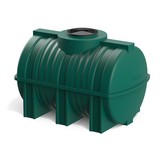 Горизонтальная емкость G-1000 зеленый на 1000 литров