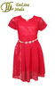 Платье Сетка Красное