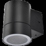 Светильник Ecola 8003A влагозащ.прозр.цилиндр металл.черный IP65 1*GX53 114х140х90 FB53C1ECH