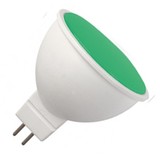 Лампа светодиодная Ecola MR16 GU5.3 220V 7W Зеленый матов. 47x50 M2TG70ELC