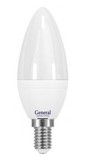 Лампа светодиодная General свеча E27 7W 6500K 6K 38x108 пластик/алюмин. 650200
