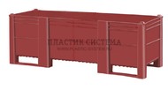Крупногабаритный контейнер 2160х800х740 мм сплошной (Красный)