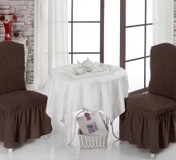 Чехлы на стулья (2 шт) цвет коричневый