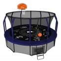 Батут с баскетбольным кольцом SUPREME GAME (blue) 12 ft + Basketball