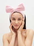 Повязка на голову для умывания и косметических процедур Donatta Polly цв. Фламинго