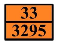 Оранжевая табличка опасный груз 33-3295 (газовый конденсат)