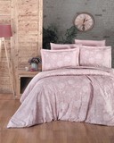 Комплект постельного белья DO&CO Сатин DELUX  LIENZ 2 спальный Евро цвет пудра