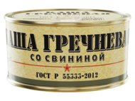 Каша гречневая со свининой "Новрезерв" гост р 55333-2012
