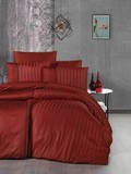 Комплект постельного белья DO&CO Сатин  жаккард DELUX MODALIFE  2 спальный Евро цвет красный цвет красный