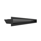 Решетка (туннель) вентиляционная LUFT/6/60/45S/C (60 мм х 600 мм), черная