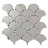 Керамическая мозаика Fan Shape Light Grey Glossy (BF1912) 293х274х6