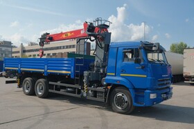 Бортовой автомобиль КАМАЗ с КМУ 6590-161023-48(50) категория A