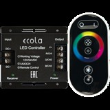 Контроллер для светодиодных RGB лент Ecola 12V 288W(24V 576W) 24A с кольцевым сенсорным черным радиопультом RFC24BESB