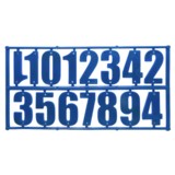 Комплект цифр для ульев СИНИЙ-15 (h40, пластик)