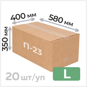 Гофрокороб 580*400*350 мм, П-32, пятислойный картон, тип ВС Циркон