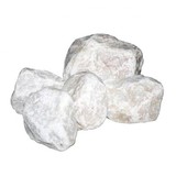 Камень для сауны "белый кварцит" обвалованный фракция 60-150 упаковка Огненный Камень