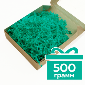 Бумажный наполнитель "Карибский зеленый", гофрированный, 500 г Циркон