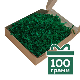 Бумажный наполнитель зеленого цвета, гофрированный, 100 г Циркон