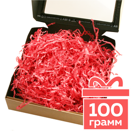 Бумажный наполнитель «Арбузный», гофрированный, 100 г Циркон