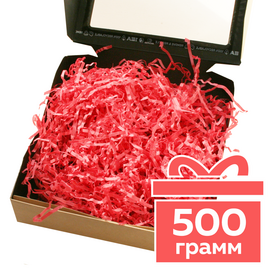 Бумажный наполнитель «Арбузный», гофрированный, 500 г Циркон