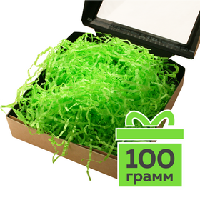 Бумажный наполнитель «Салатовый», гофрированный, 100 г Циркон
