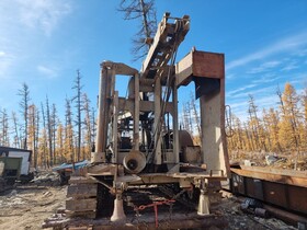 Станок ударно-канатного бурения БУ-20 с электродвигателем, дизельной станцией 60 кВт и инструментом