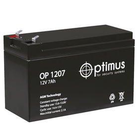 Аккумулятор OP 1207 Optimus 12В 7Ач