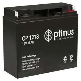 Аккумулятор OP 1218 Optimus 12В 18Ач