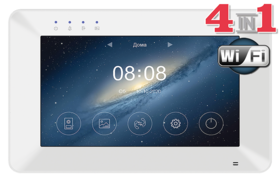 Монитор видеодомофона Tantos Rocky HD Wi-Fi (White) VZ