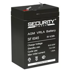 Аккумулятор SF 6045 Security Force 6В 4,5Ач