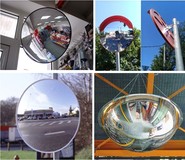 Зеркала сферические  для улицы и помещений