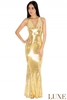 Платье с блестками Maxi № модели: D1875 золото