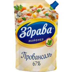 Майонез Здрава 67% 400 гр