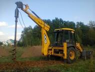 Ямобур на базе jcb 