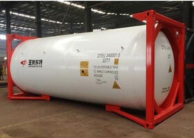 Танк-контейнер T50 объём 24500 л., для перевозки безводного сжиженного аммиака, новый.