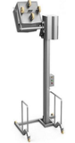 Столбовой мачтовый подъёмник-опрокидыватель, передвижной