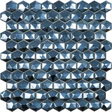 Мозаика Hex Diamond № 358D Черный 31,7x30,7 (на сетке) (0,087м.кв.)