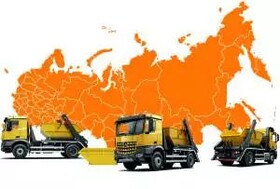 Аренда бункеровоза, услуги бункеровоза, аренда бункера "лодочка" 8 кубов