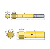 Хвостовик аналог Sandvik/Tamrock HLX 1, HLX 3