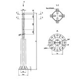 Опора освещения СФ-300-8,5-01-ц