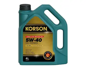 Моторное масло KORSON 5W-40 LONG LIFE A3/B4 синтетика 4л